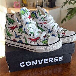 Converse Dinosaur Print High-Top Sneakers